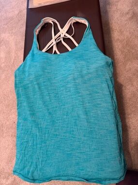 lululemon athletica Teal Strappy Back Tank